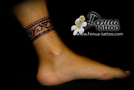 2a°) tattoo polynesien sur pied